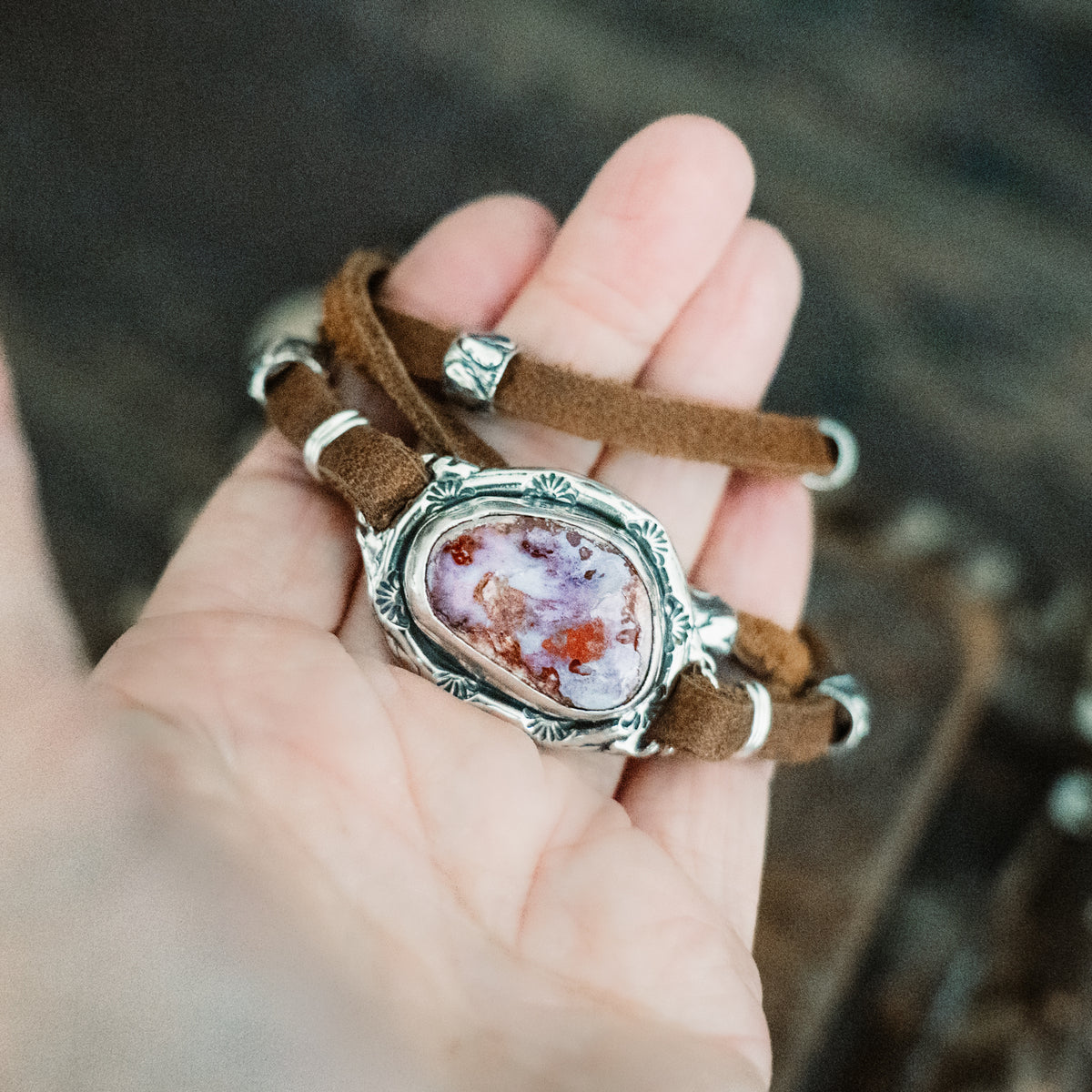 Night Sky Cantera Opal Wrap Bracelet
