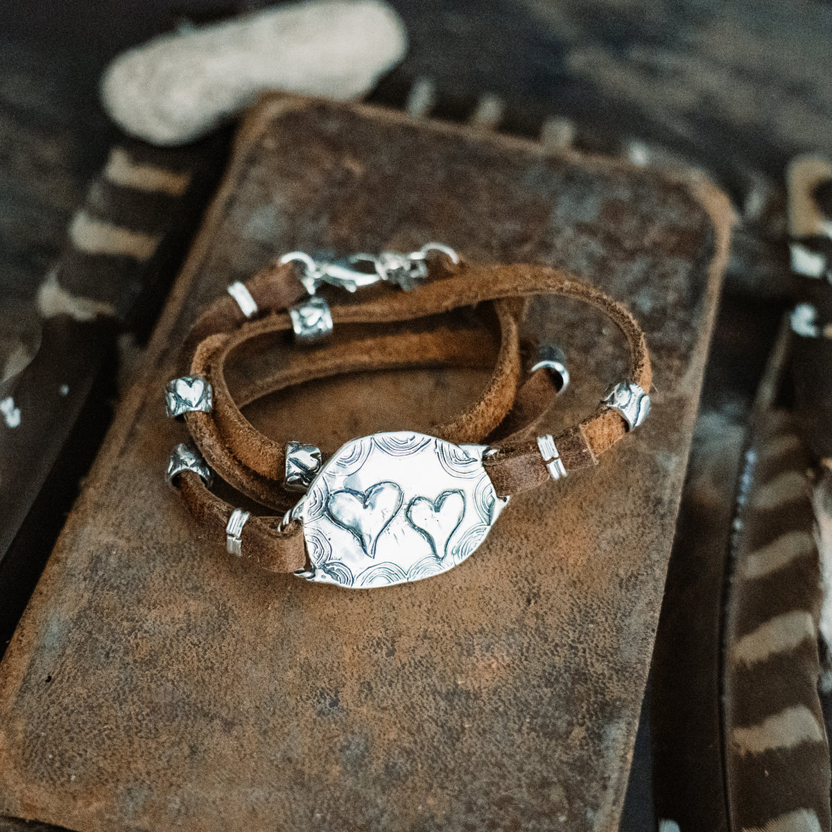 Night Sky Cantera Opal Wrap Bracelet