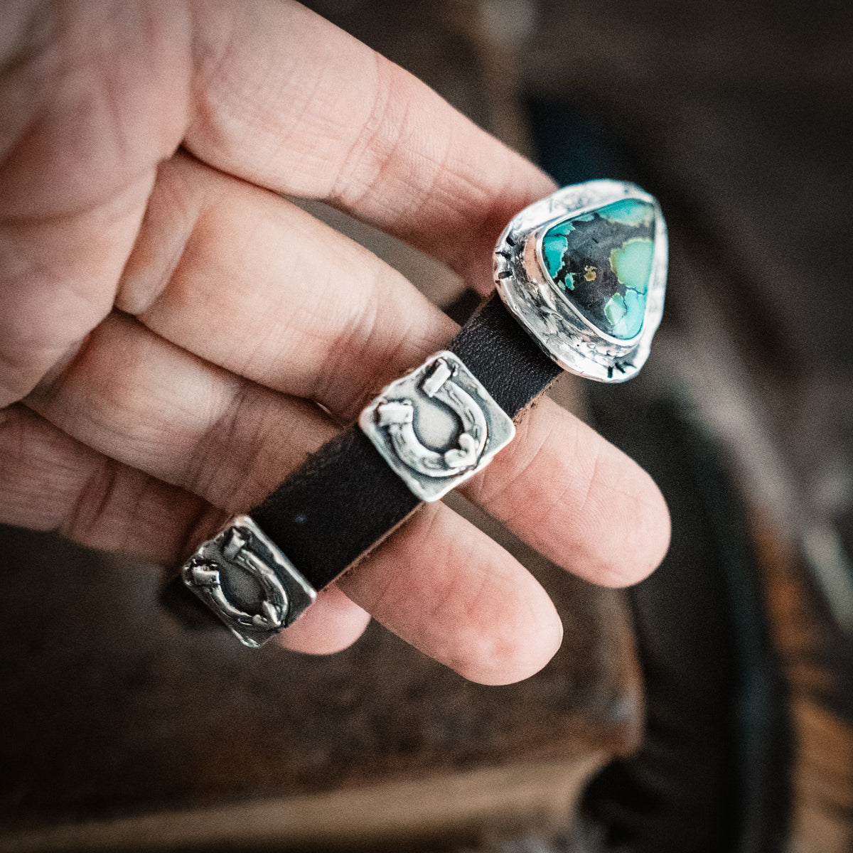 Nomad Horseshoe Turquoise Bracelet