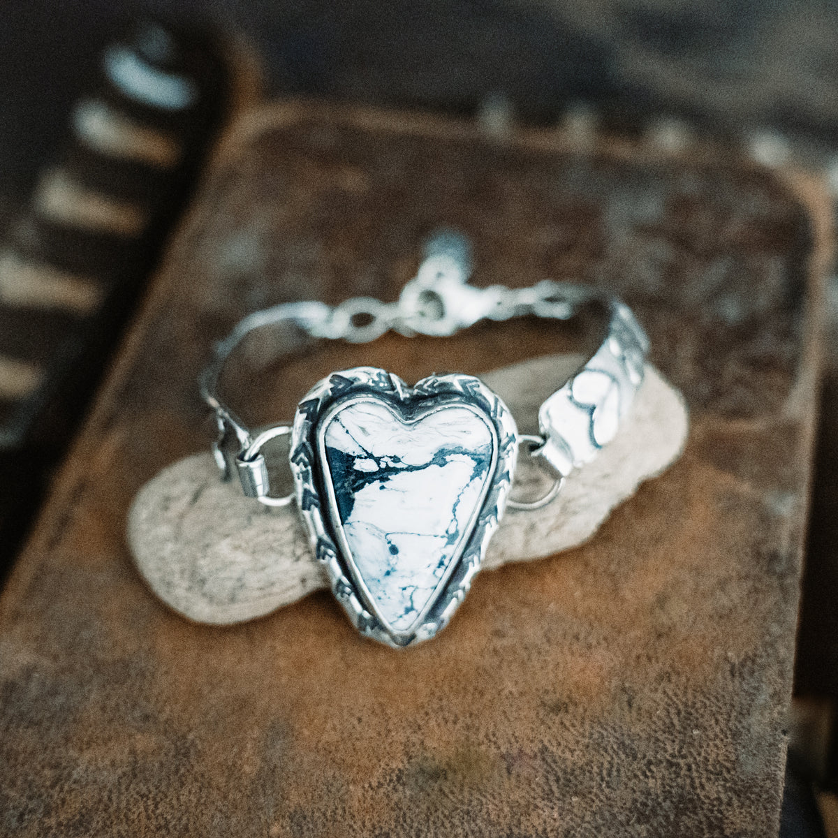 Only From the Heart White Buffalo Bracelet