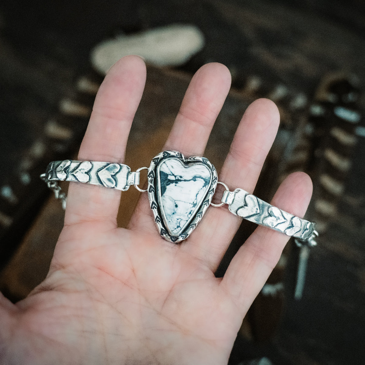 Only From the Heart White Buffalo Bracelet