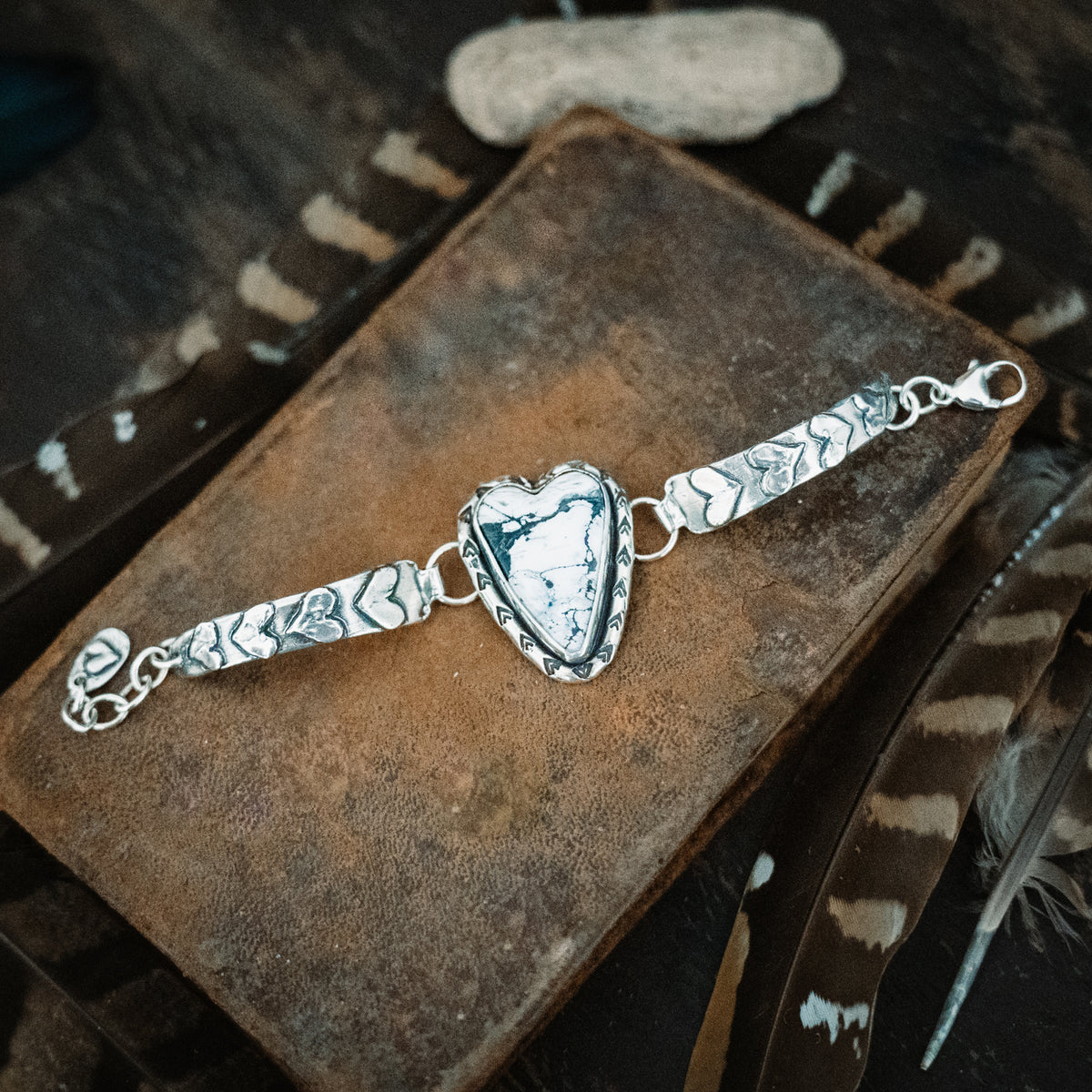 Only From the Heart White Buffalo Bracelet