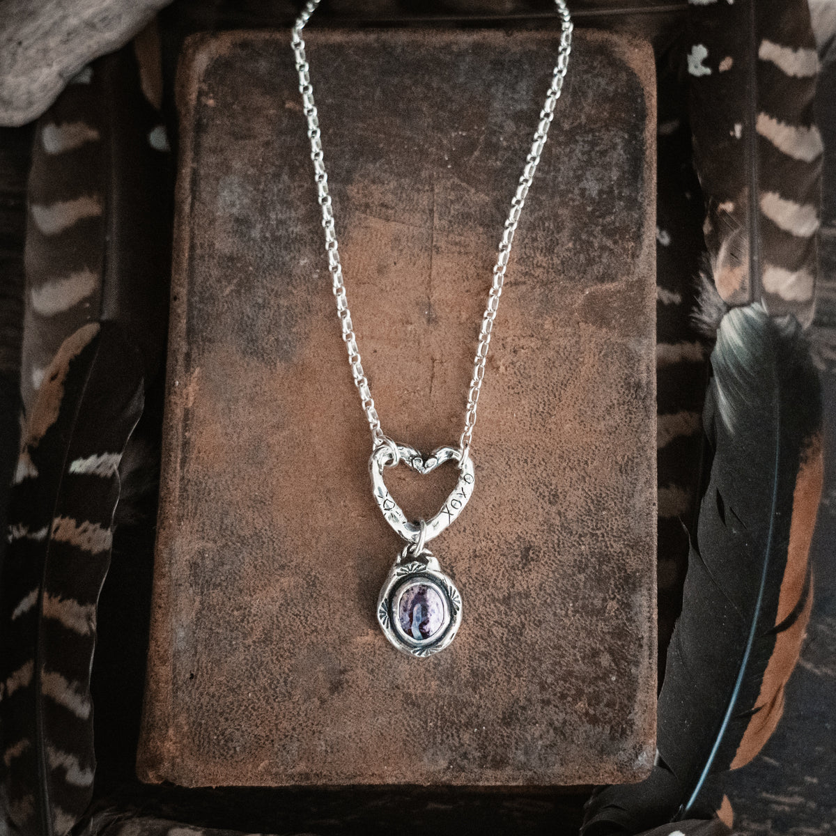 Open Heart Cantera Opal Necklace