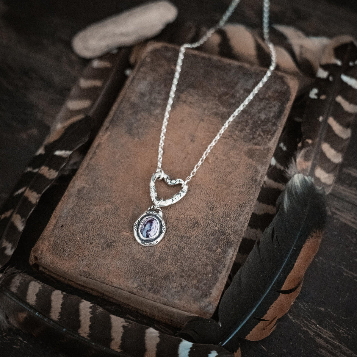 Open Heart Cantera Opal Necklace