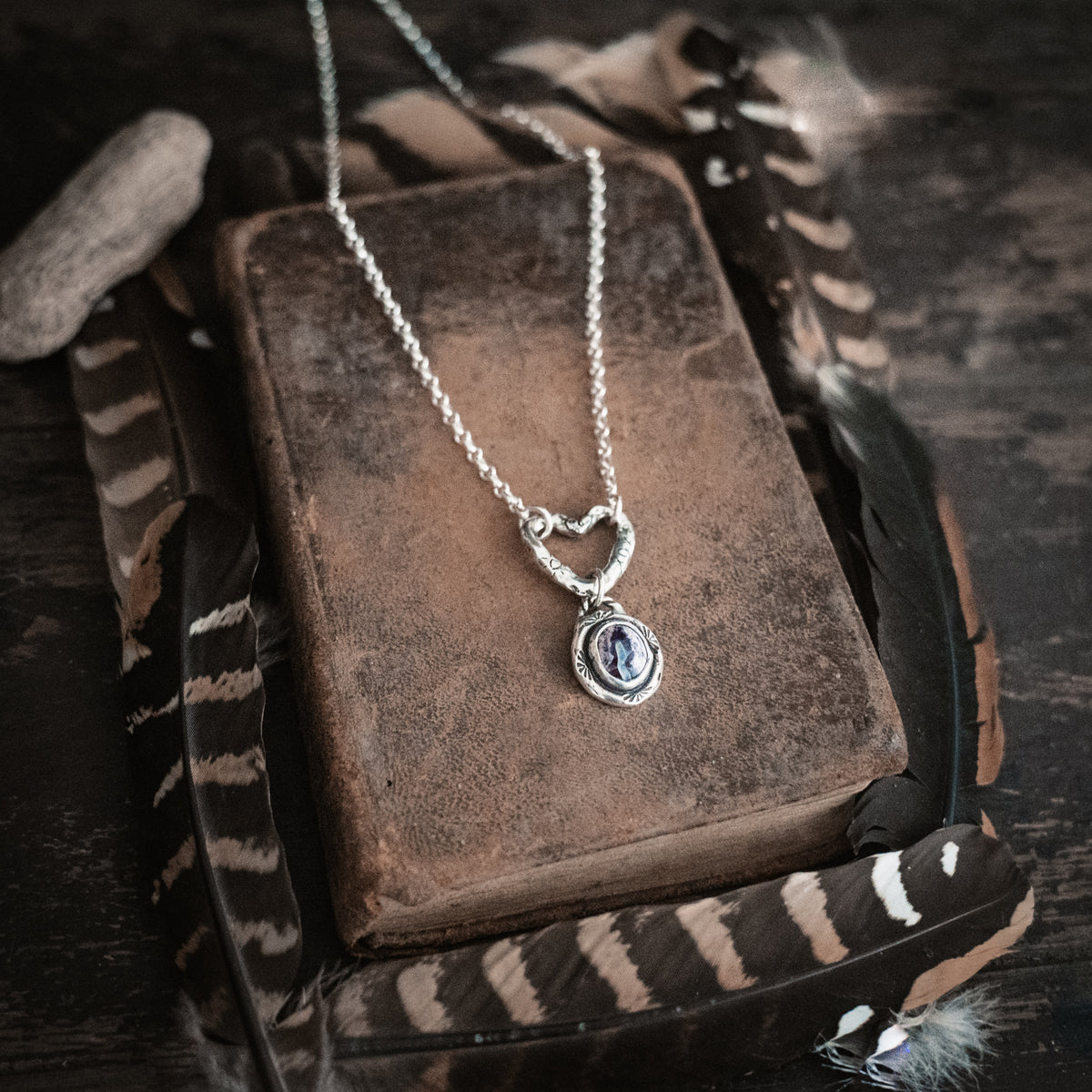 Open Heart Cantera Opal Necklace