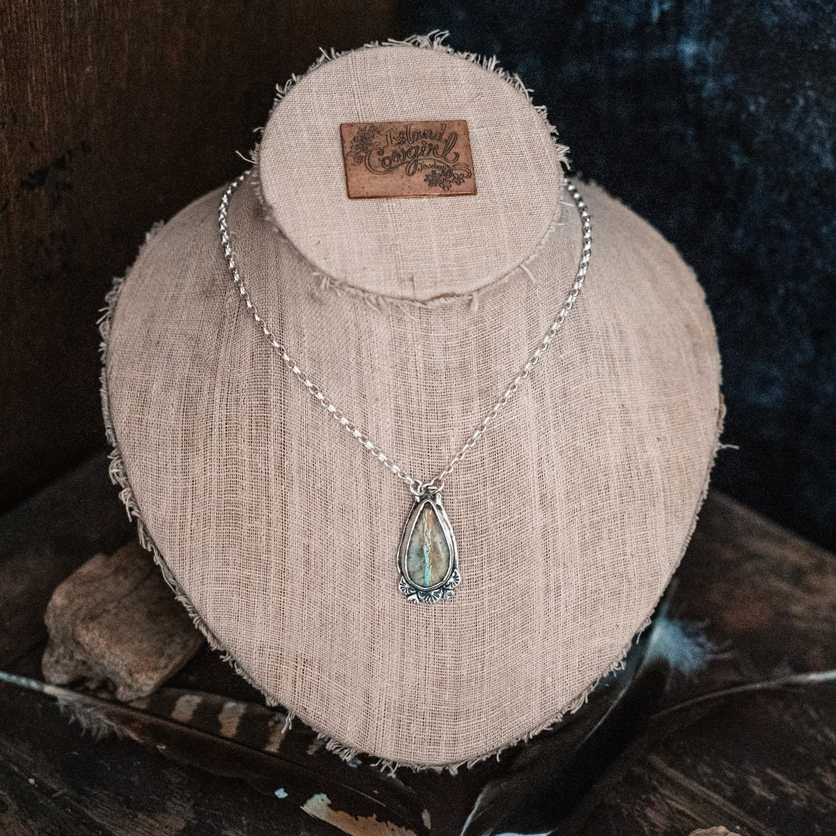 Painted Desert Ribbon Turquoise Necklace