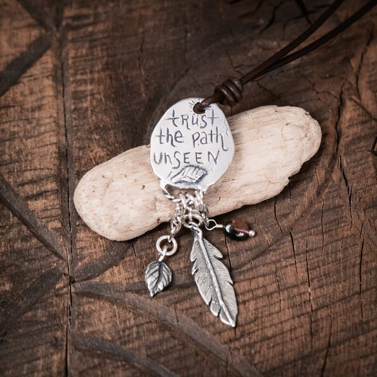 Path Unseen Turquoise Necklace-Leather