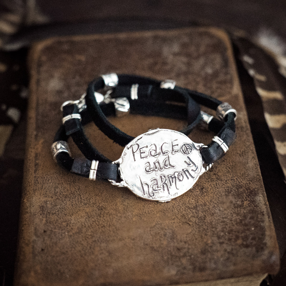 Peace and Harmony Confetti Wrap Bracelet