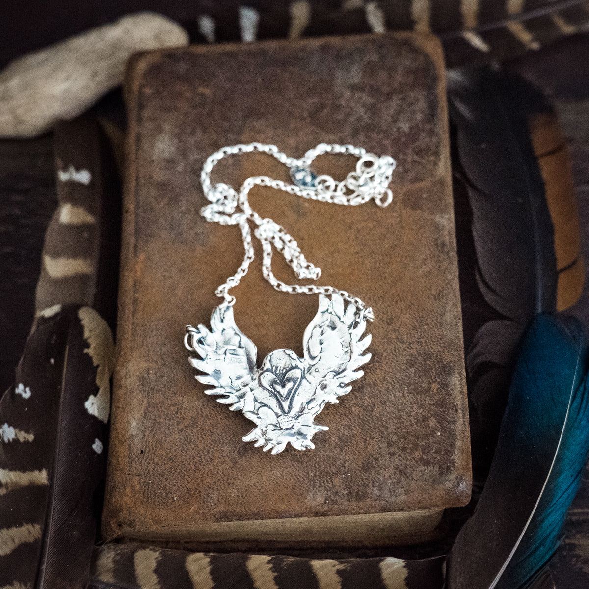 Phoenix Rising Golden Hills Lavender Turquoise Necklace
