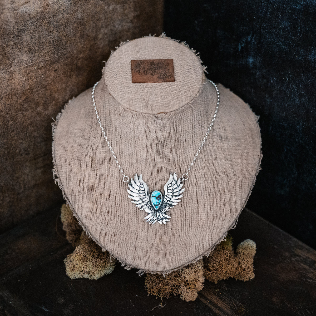 Phoenix Rising Golden Hills Lavender Turquoise Necklace