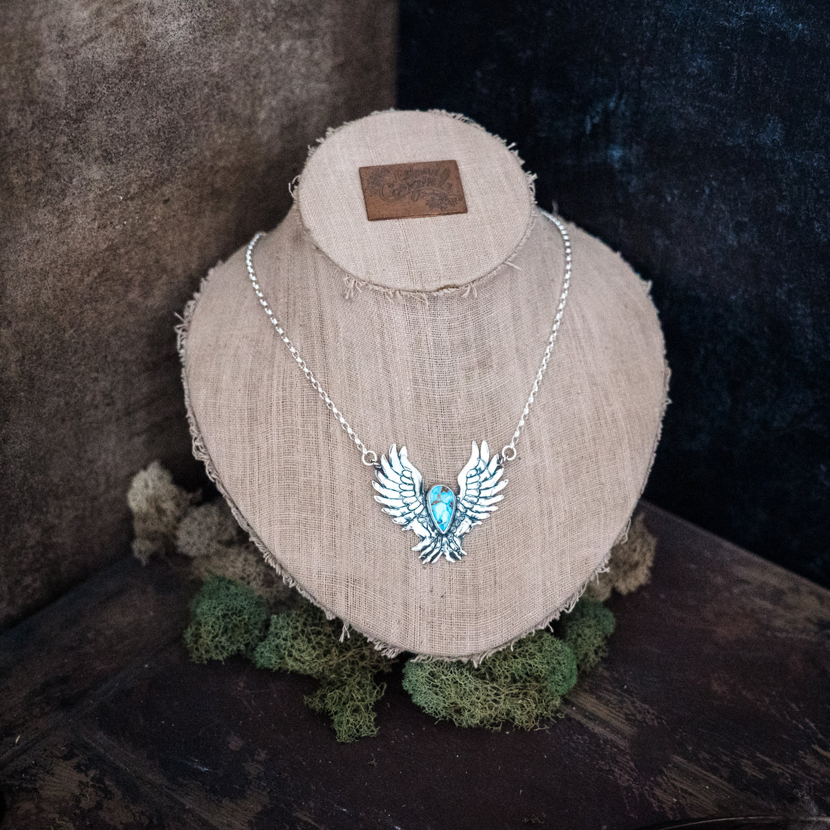 Phoenix Rising Golden Hills Lavender Turquoise Necklace