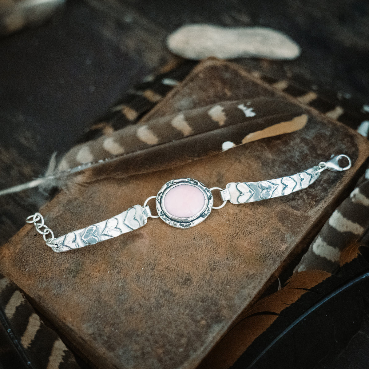 Pink Cloud Opal Bracelet