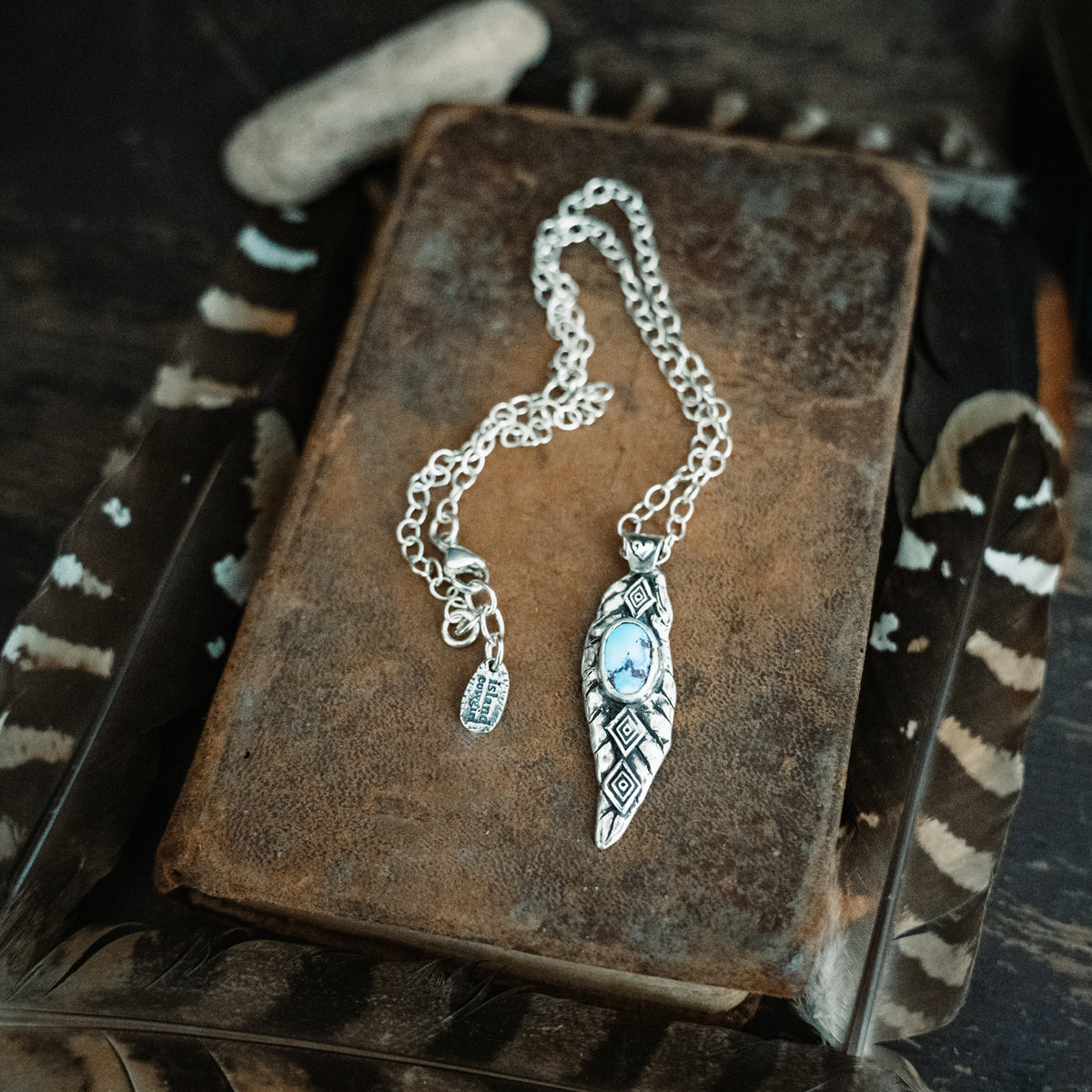 Prairie Winds Golden Lavender Turquoise Necklace