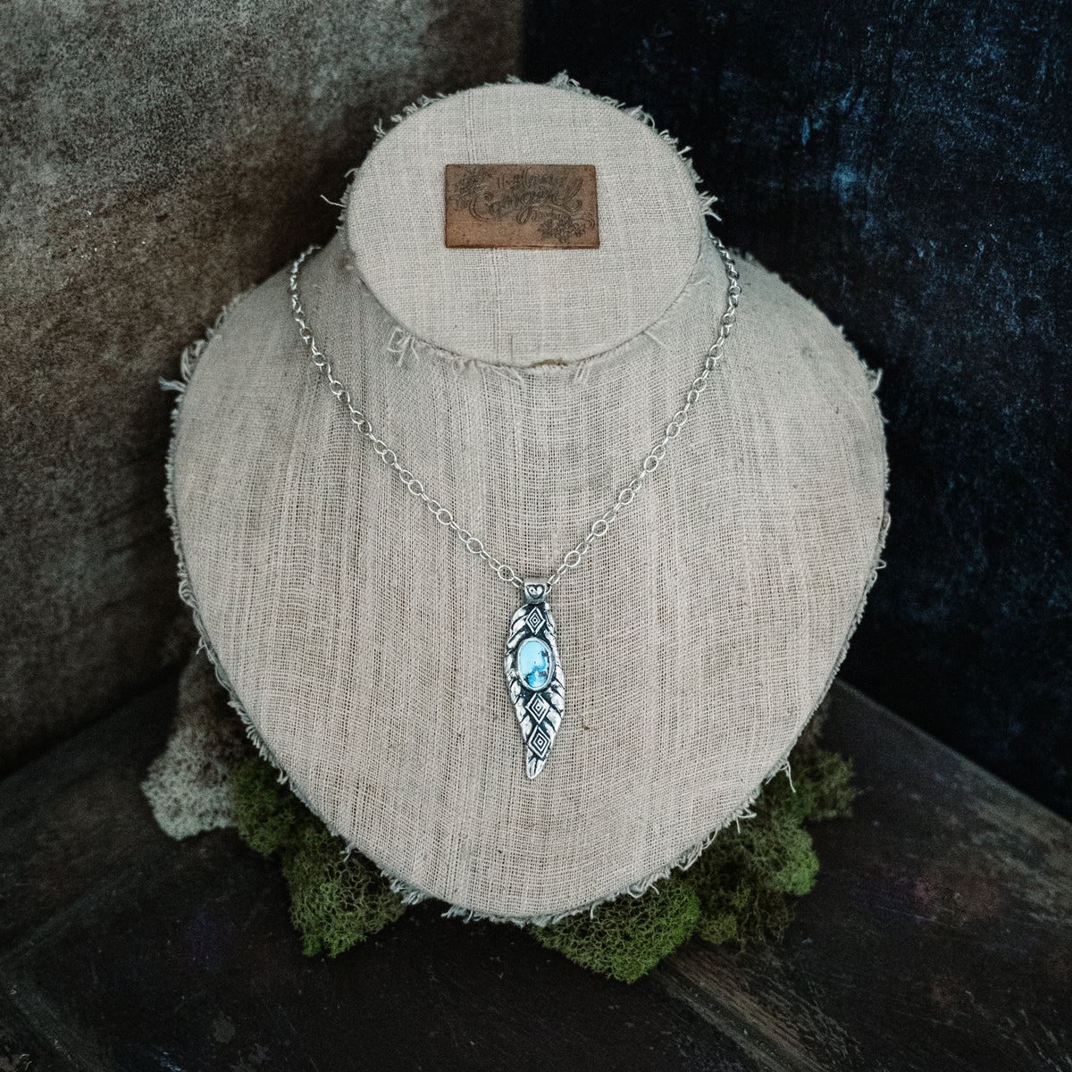 Prairie Winds Golden Lavender Turquoise Necklace