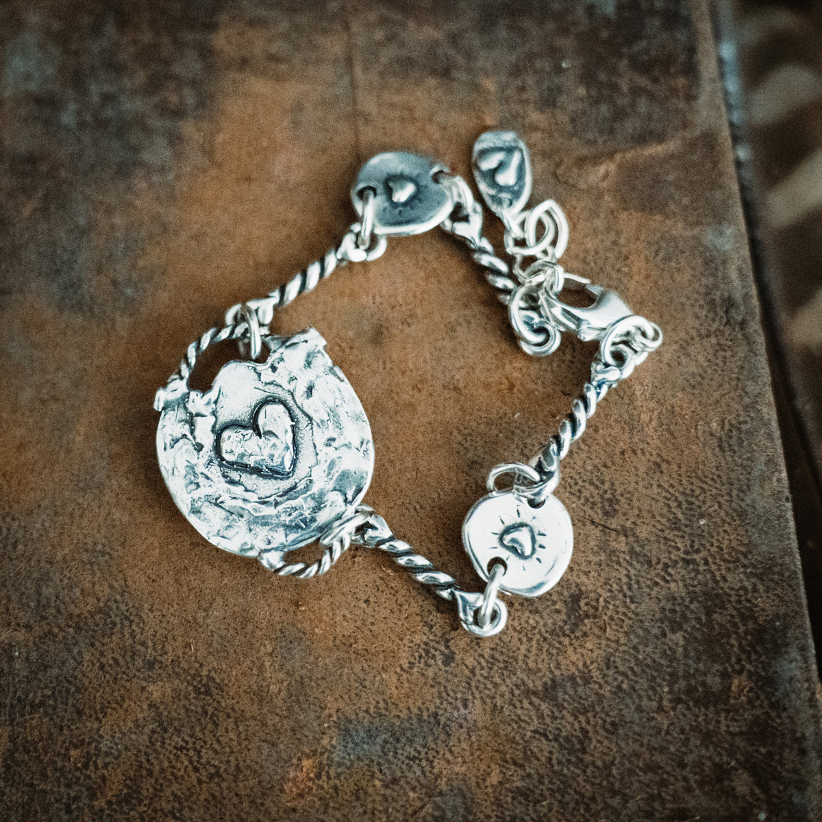 Big Horseshoe Lavender Turquoise Bracelet