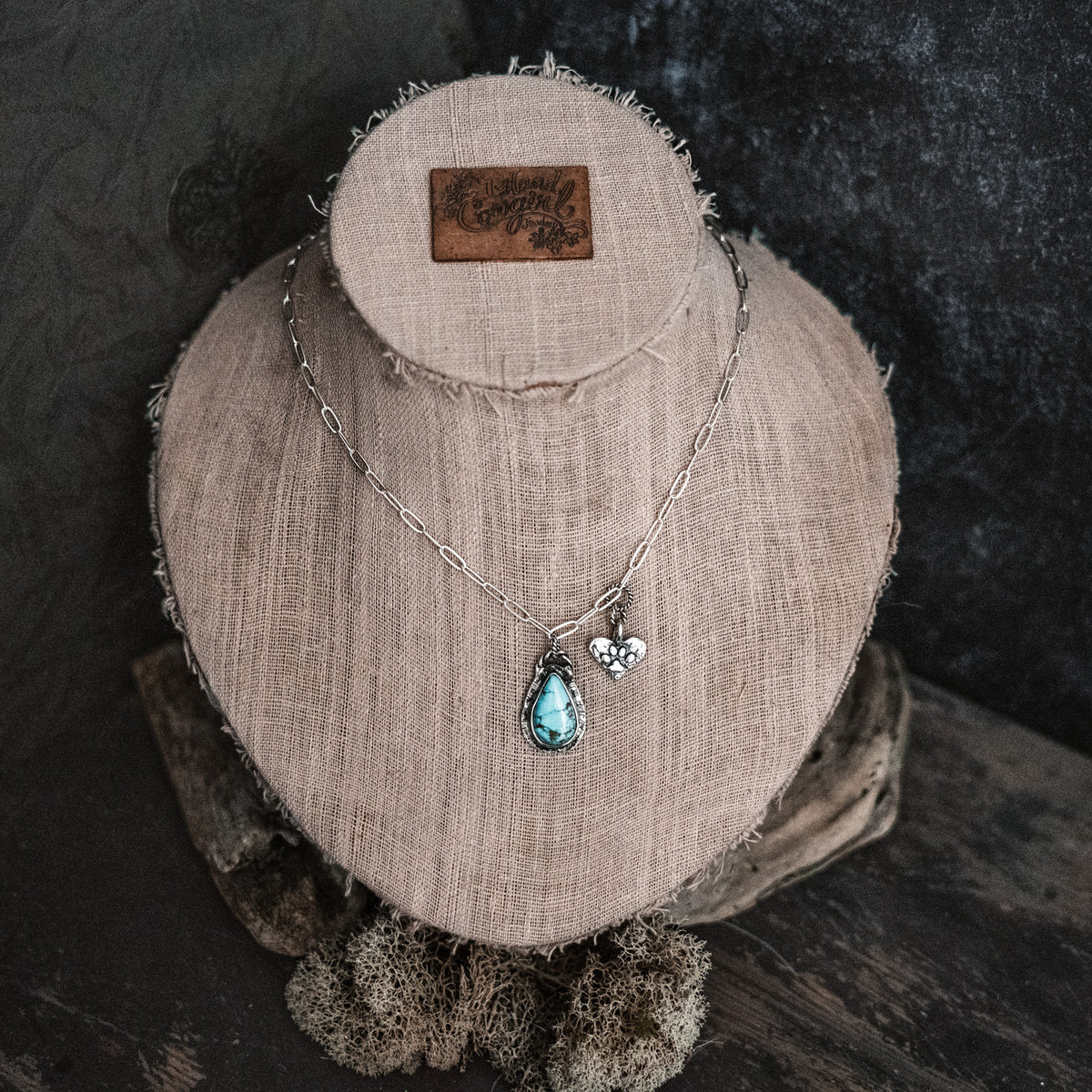 Puppy Heart Turquoise Necklace