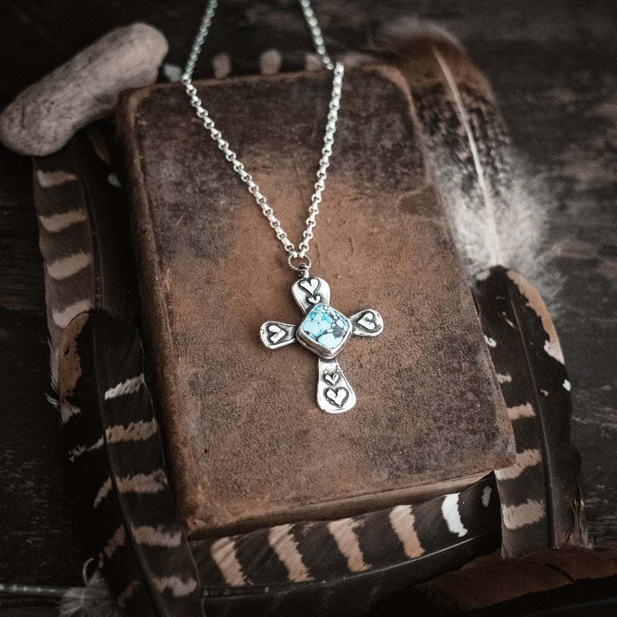 Pure Faith Golden Lavender Turquoise Necklace