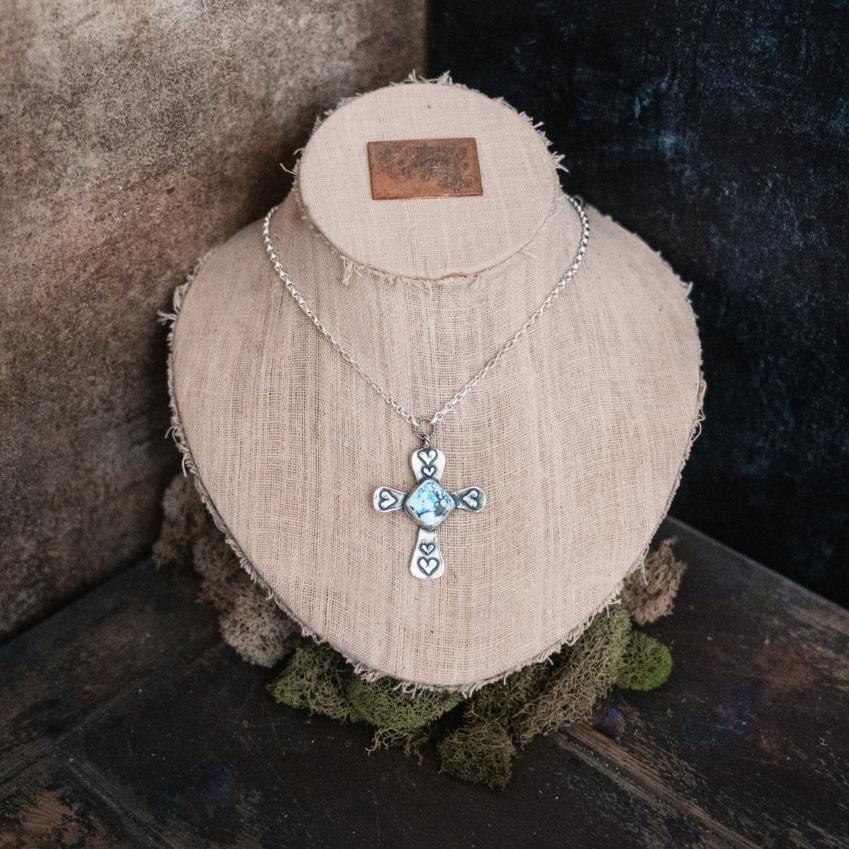 Pure Faith Golden Lavender Turquoise Necklace