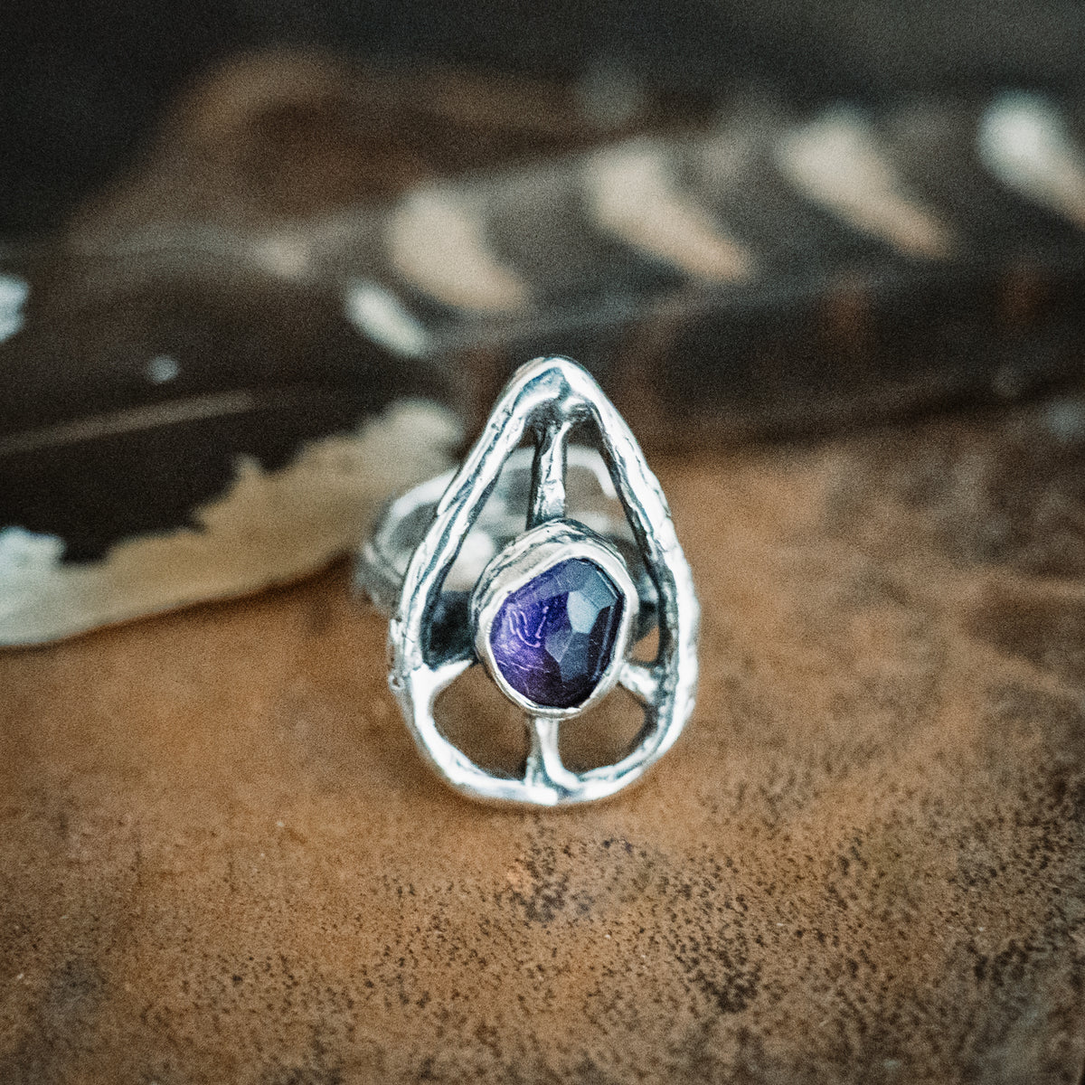 Purple Peace Amethyst Ring - Adjusted to your size