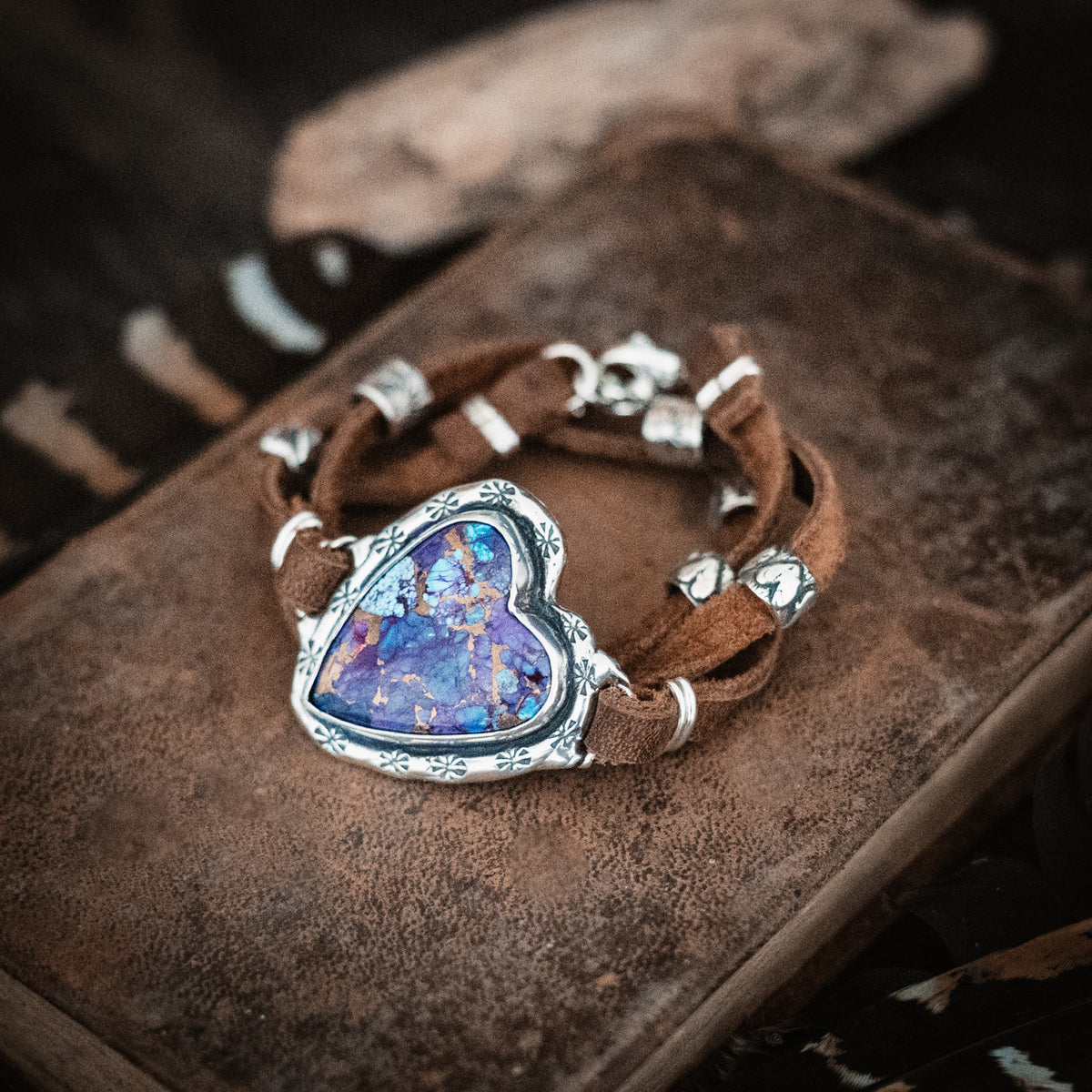 Purple Rain Confetti Wrap Bracelet