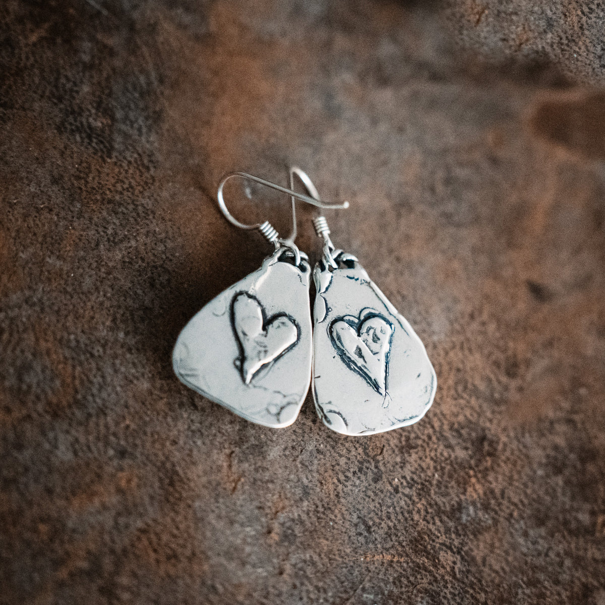 Triangle of Love Turquoise Earrings