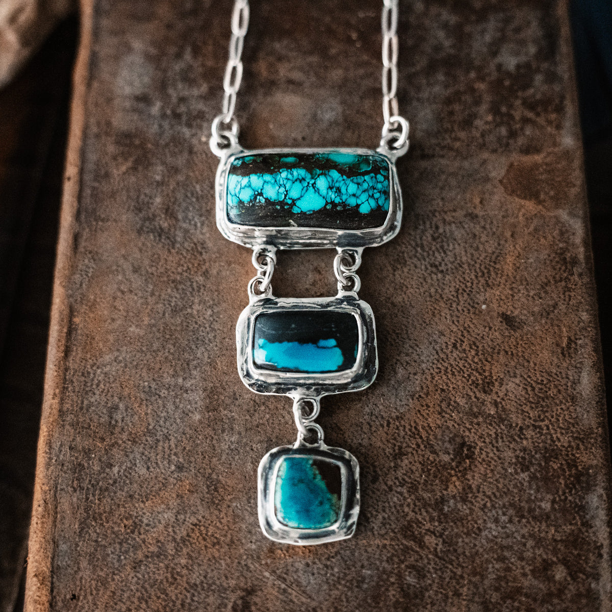 Rainforest Cloud Mountain Turquoise Necklace