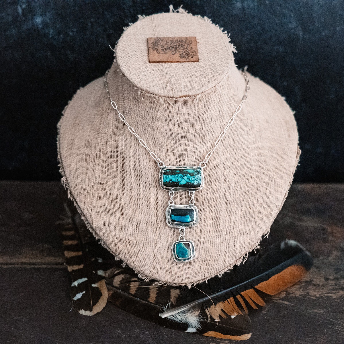 Rainforest Cloud Mountain Turquoise Necklace