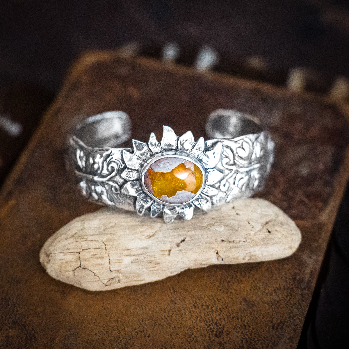 Daybreak Fire Opal Cuff