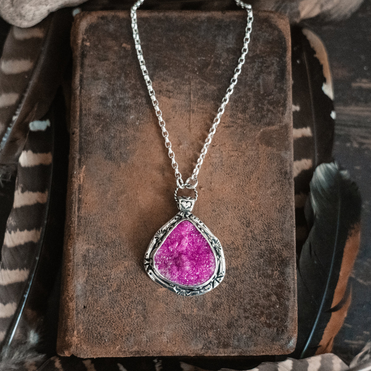 See with your Heart Cobaltoan Necklace
