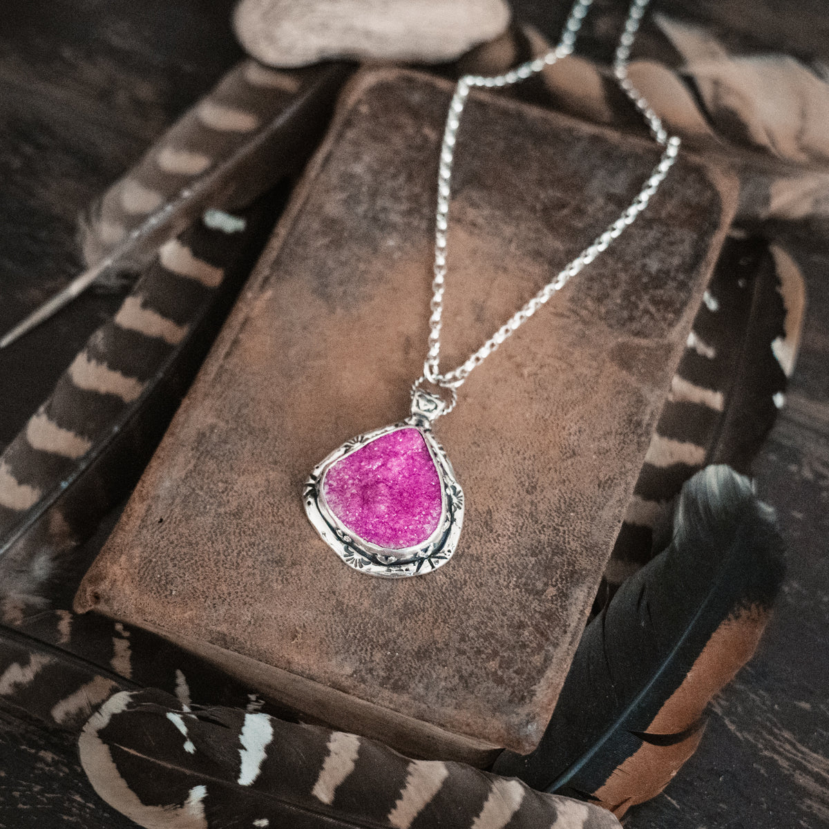 See with your Heart Cobaltoan Necklace