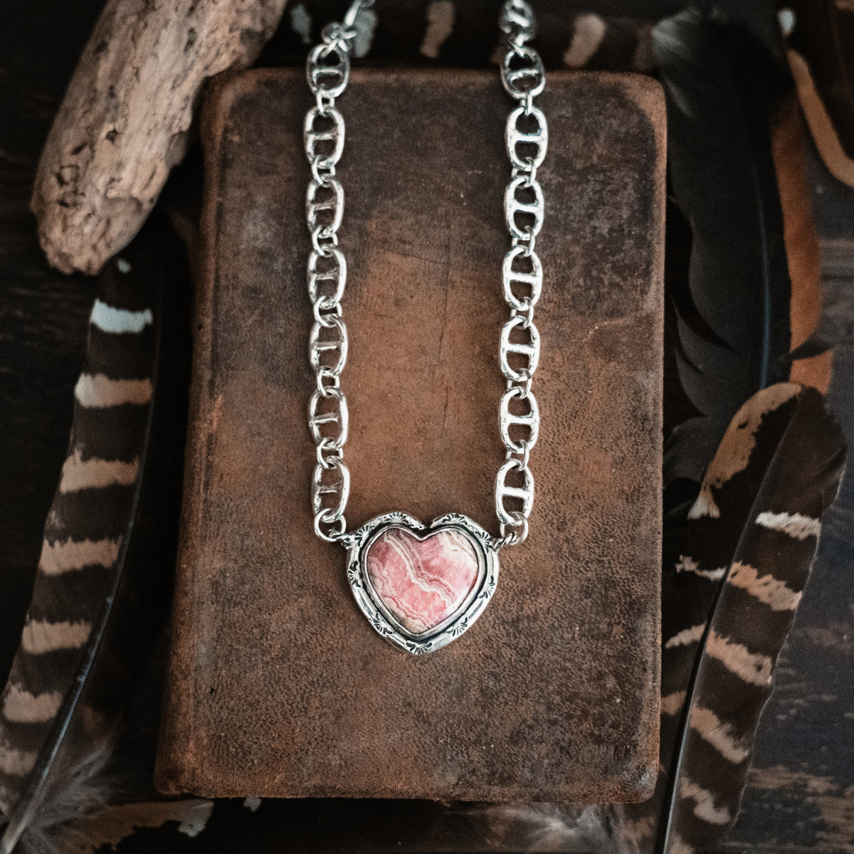 Seek Peace Heart Necklace