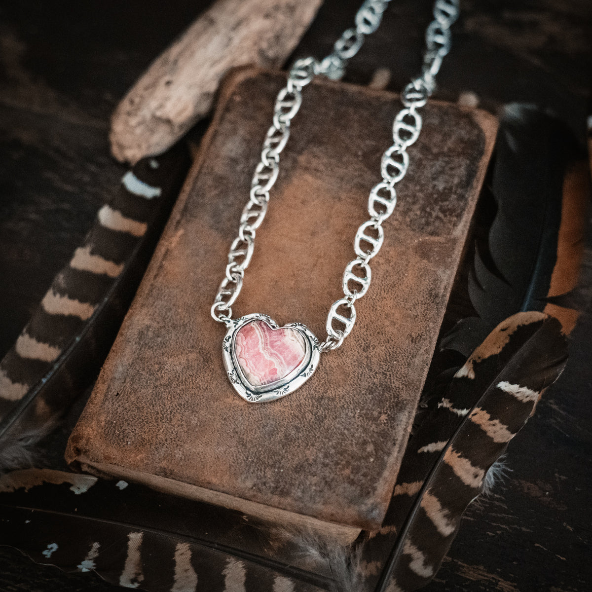 Seek Peace Heart Necklace