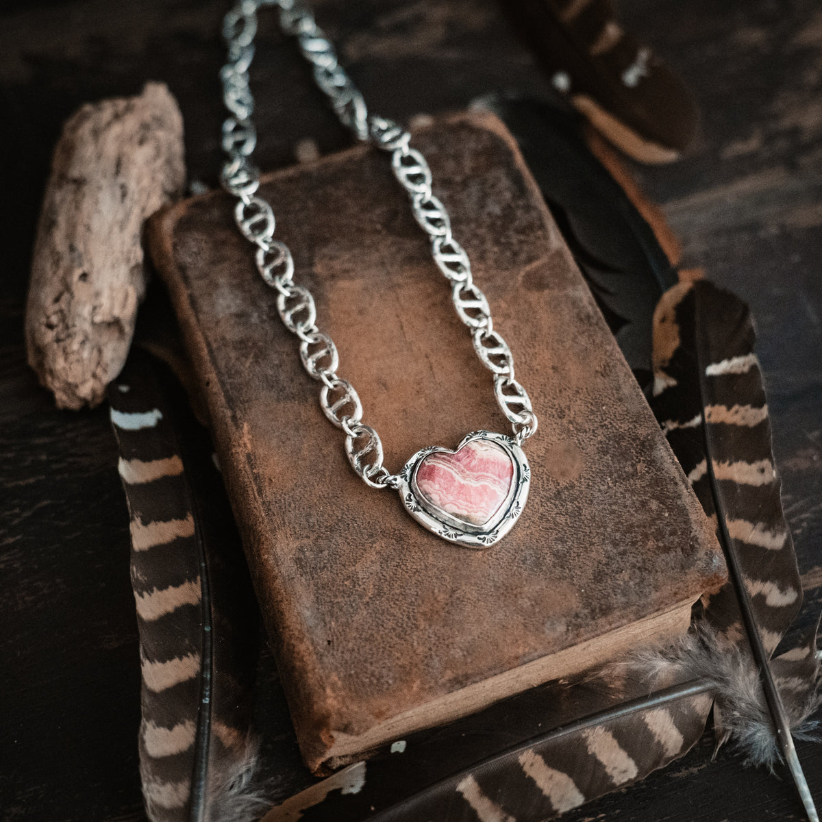 Seek Peace Heart Necklace