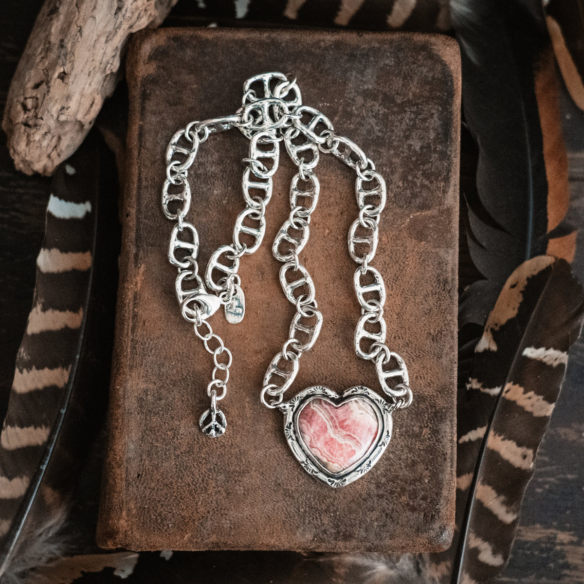 Seek Peace Heart Necklace