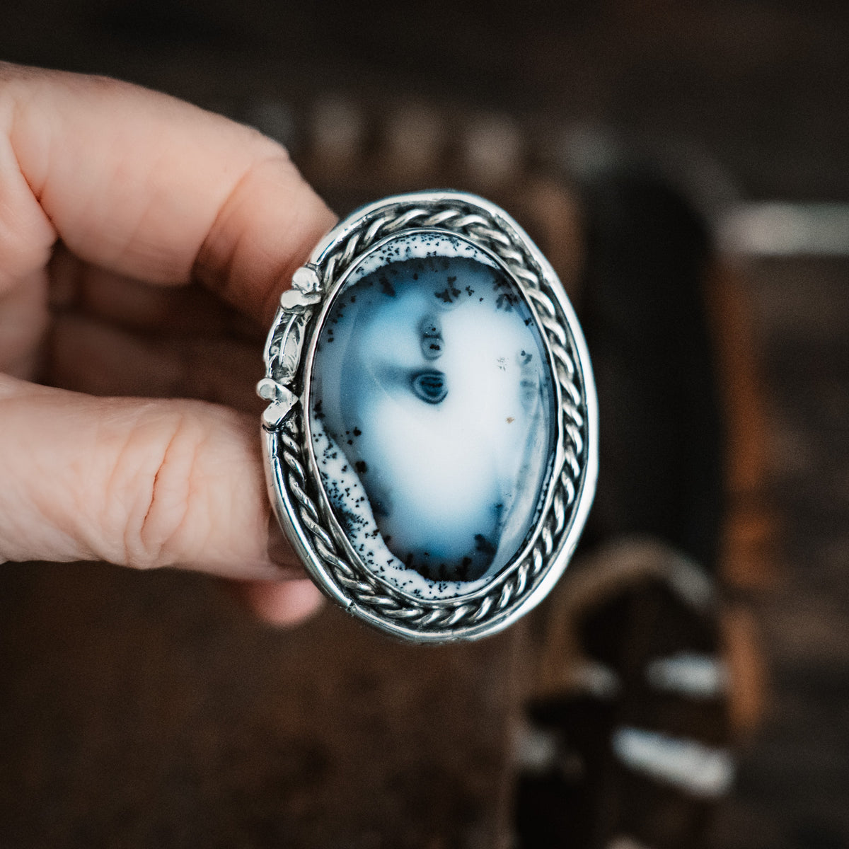 Shadow Moon Ring - Size 9.25