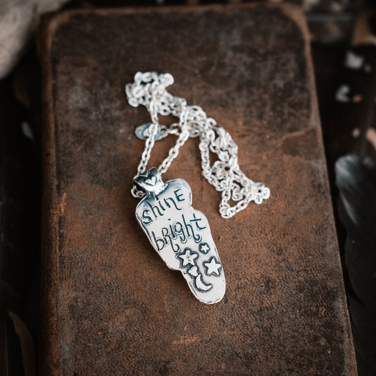 Lightning Bolt Confetti Necklace