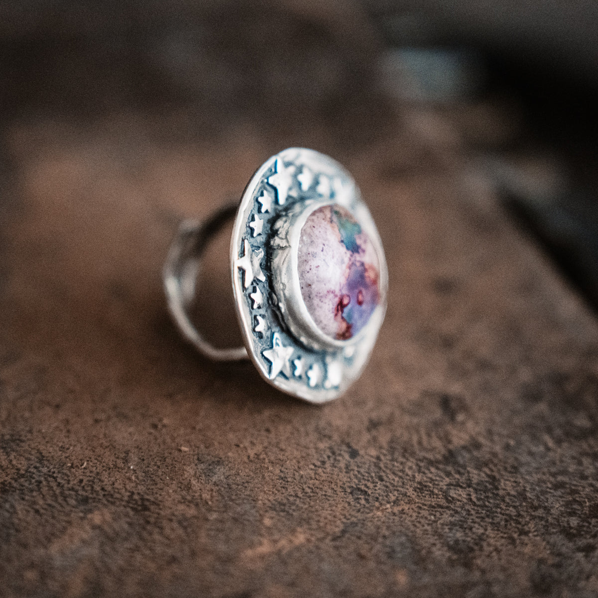 Starry Night Cantera Opal Ring- adjusted to your size