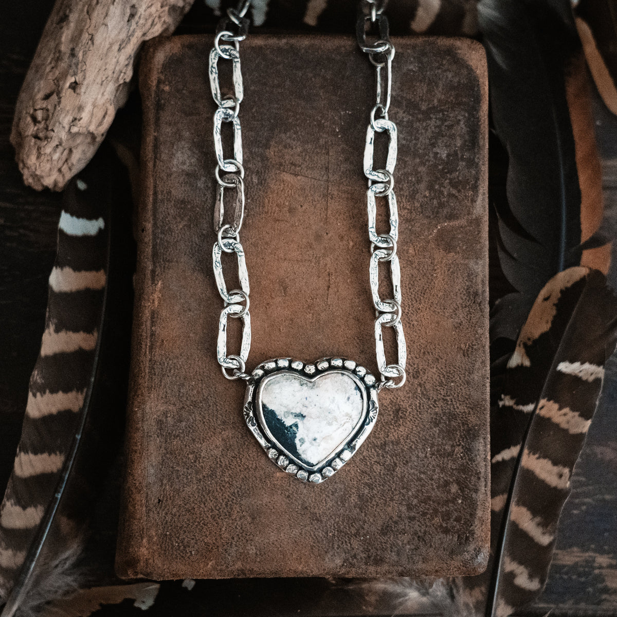 Strong Beautiful Brave White Buffalo Necklace