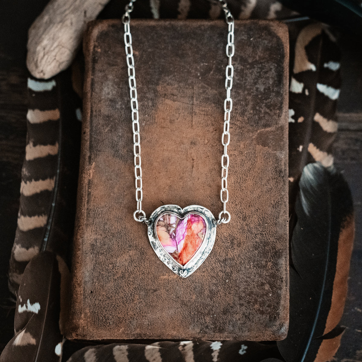 Confetti Strong Heart Necklace