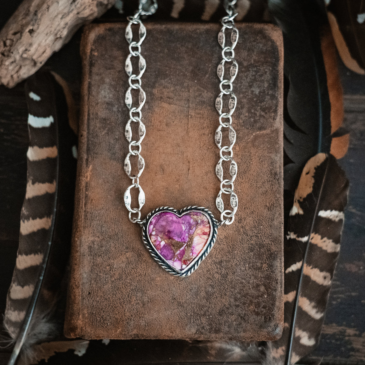 Confetti Strong Heart Necklace