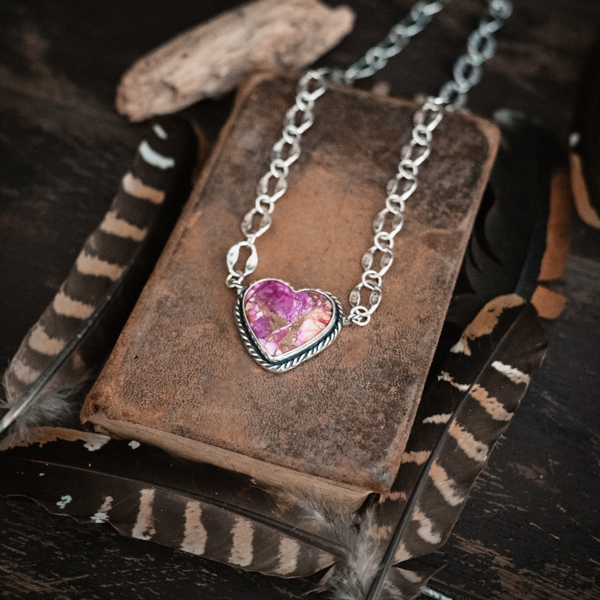 Confetti Strong Heart Necklace