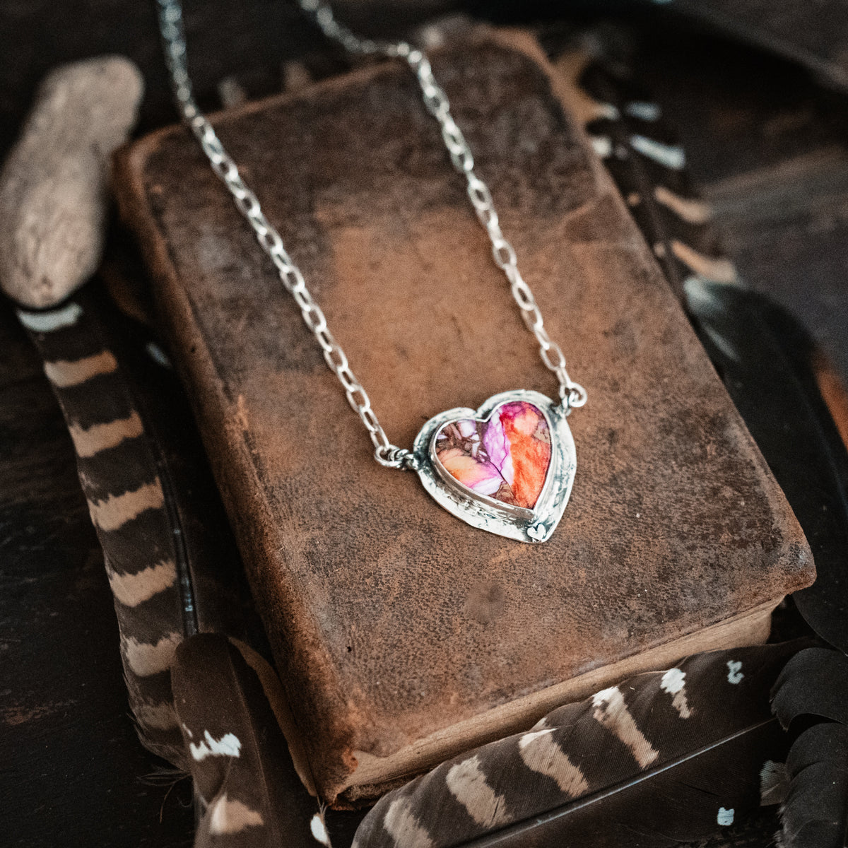 Confetti Strong Heart Necklace