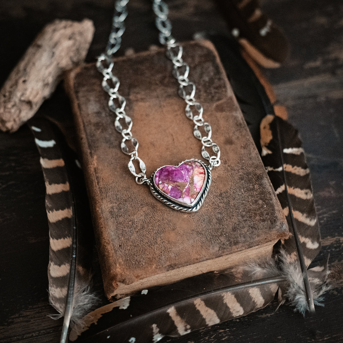 Confetti Strong Heart Necklace