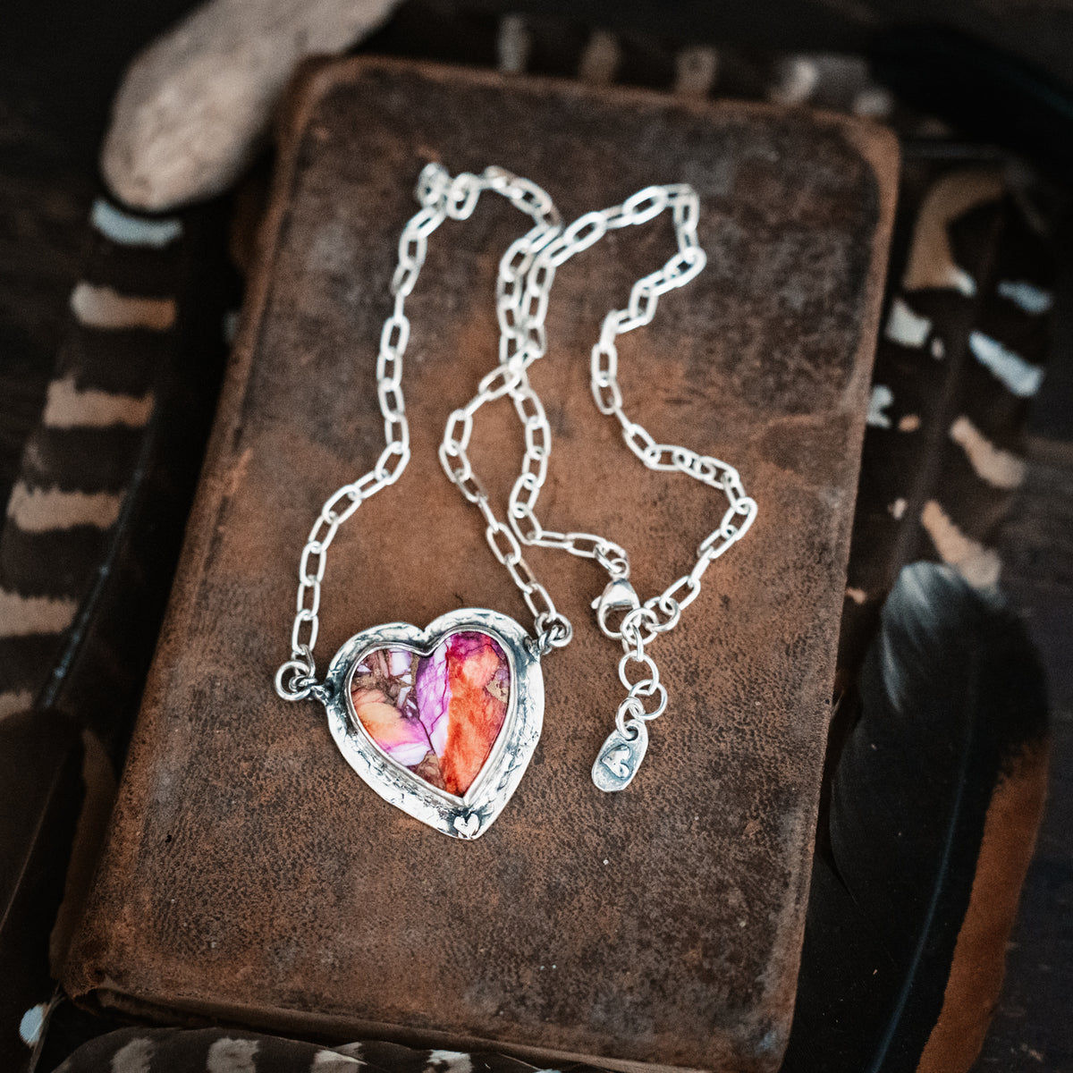 Confetti Strong Heart Necklace