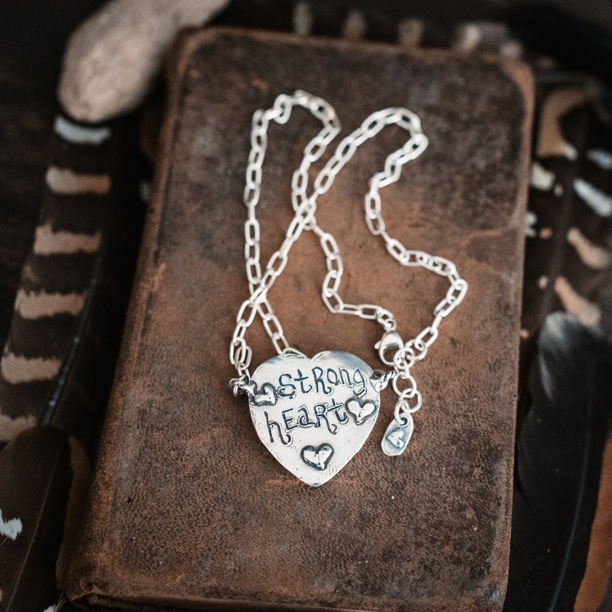 Confetti Strong Heart Necklace