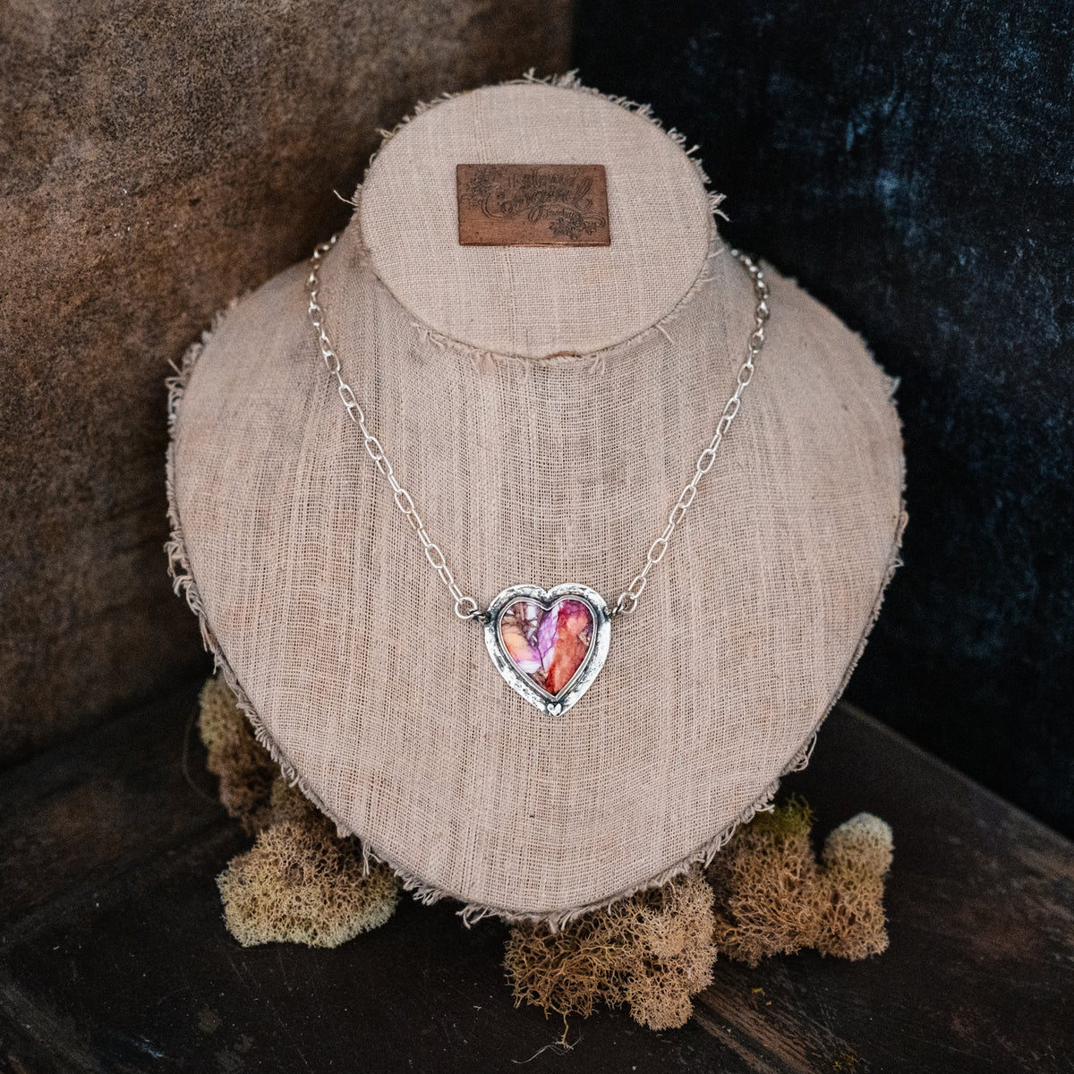 Confetti Strong Heart Necklace