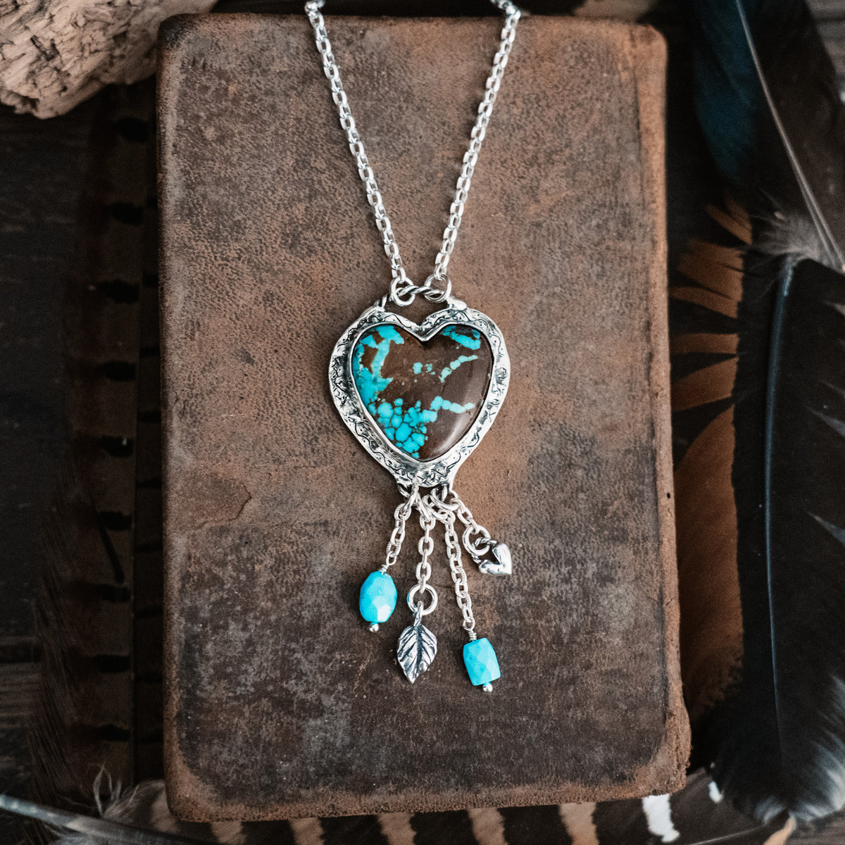 Strong and True Number 8 Turquoise Talisman Necklace