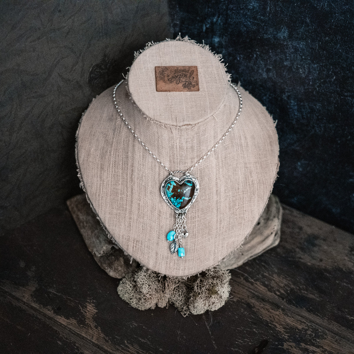 Strong and True Number 8 Turquoise Talisman Necklace
