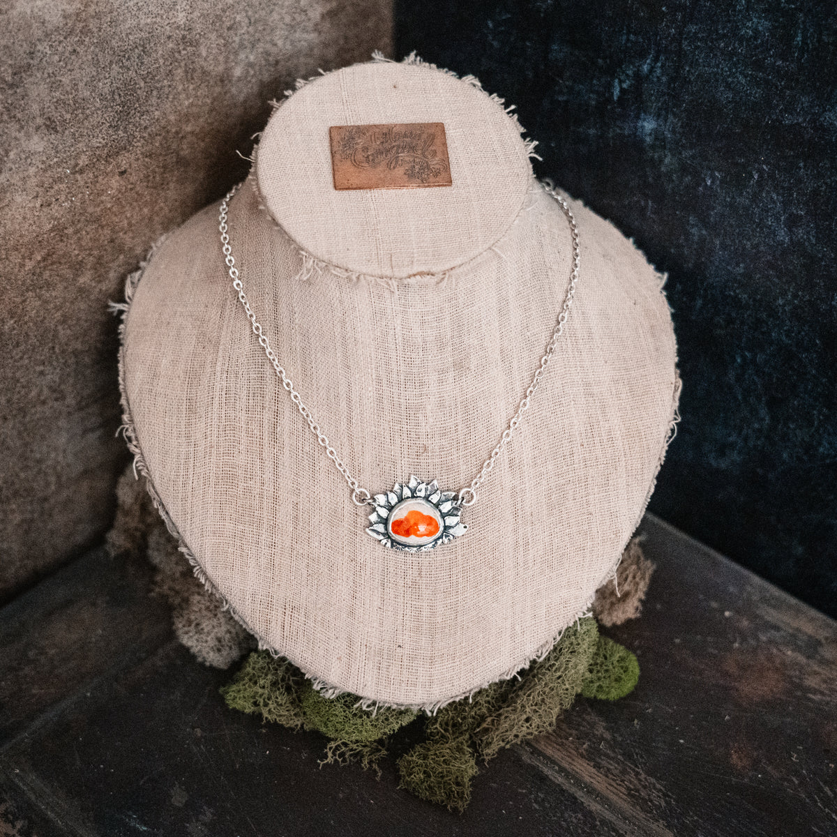 Follow the Sun Fire Opal Necklace