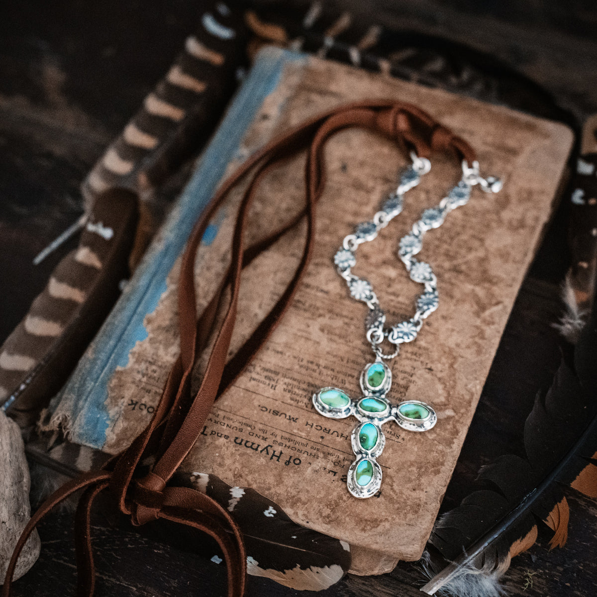 Sunrise Prayer Sonoran Gold Turquoise Necklace